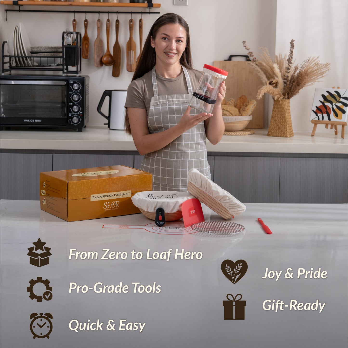 Basic Sourdough Starter & Bread Baking Kit